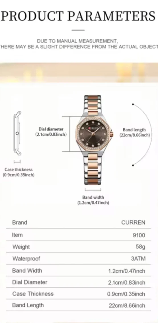 Curren 9100 Women Watch - Image 7