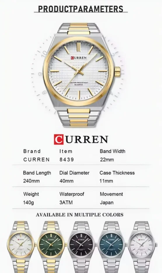 Curren 8439 Men Watch - Image 11