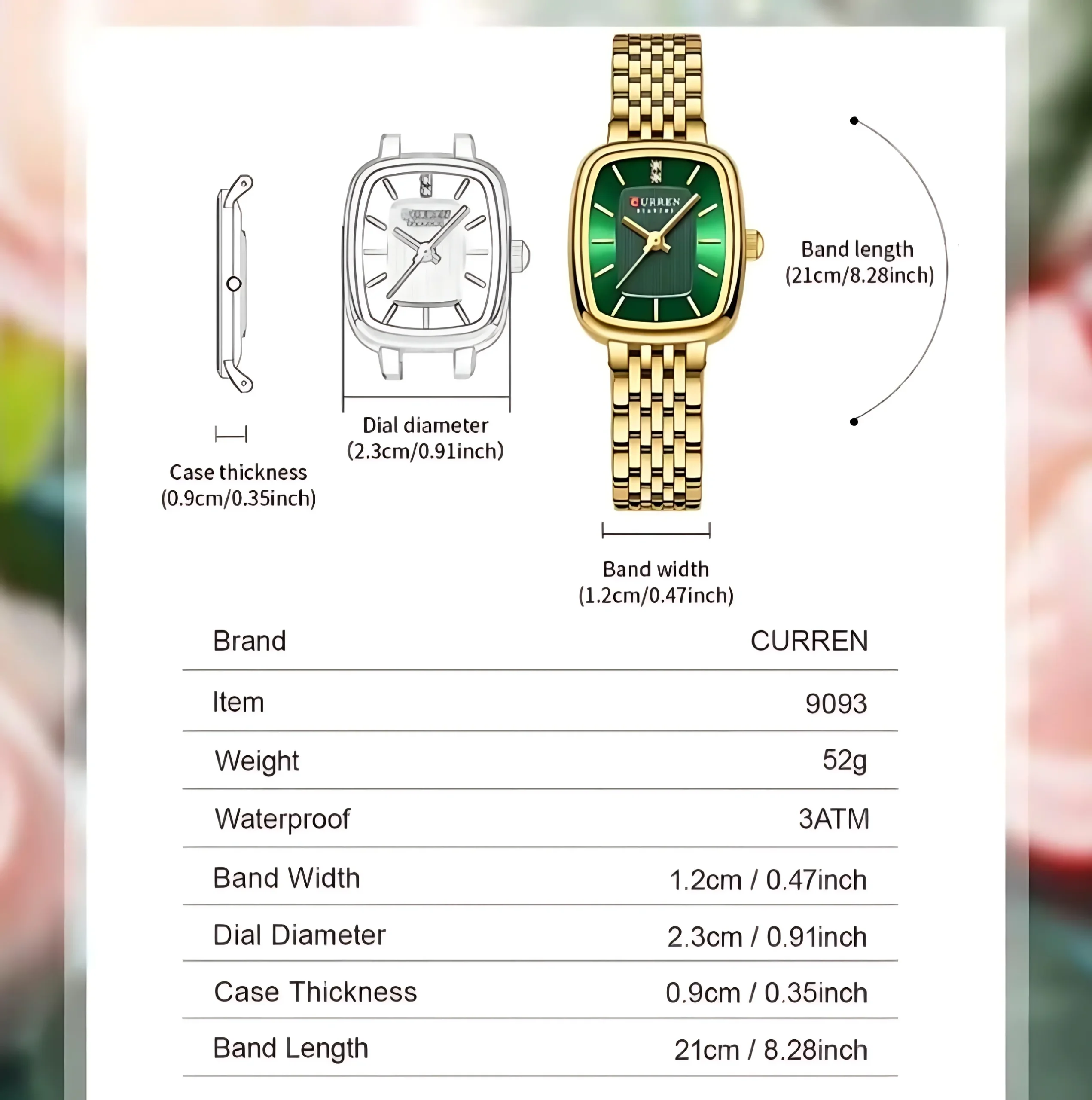 Curren 9093 Women Watch