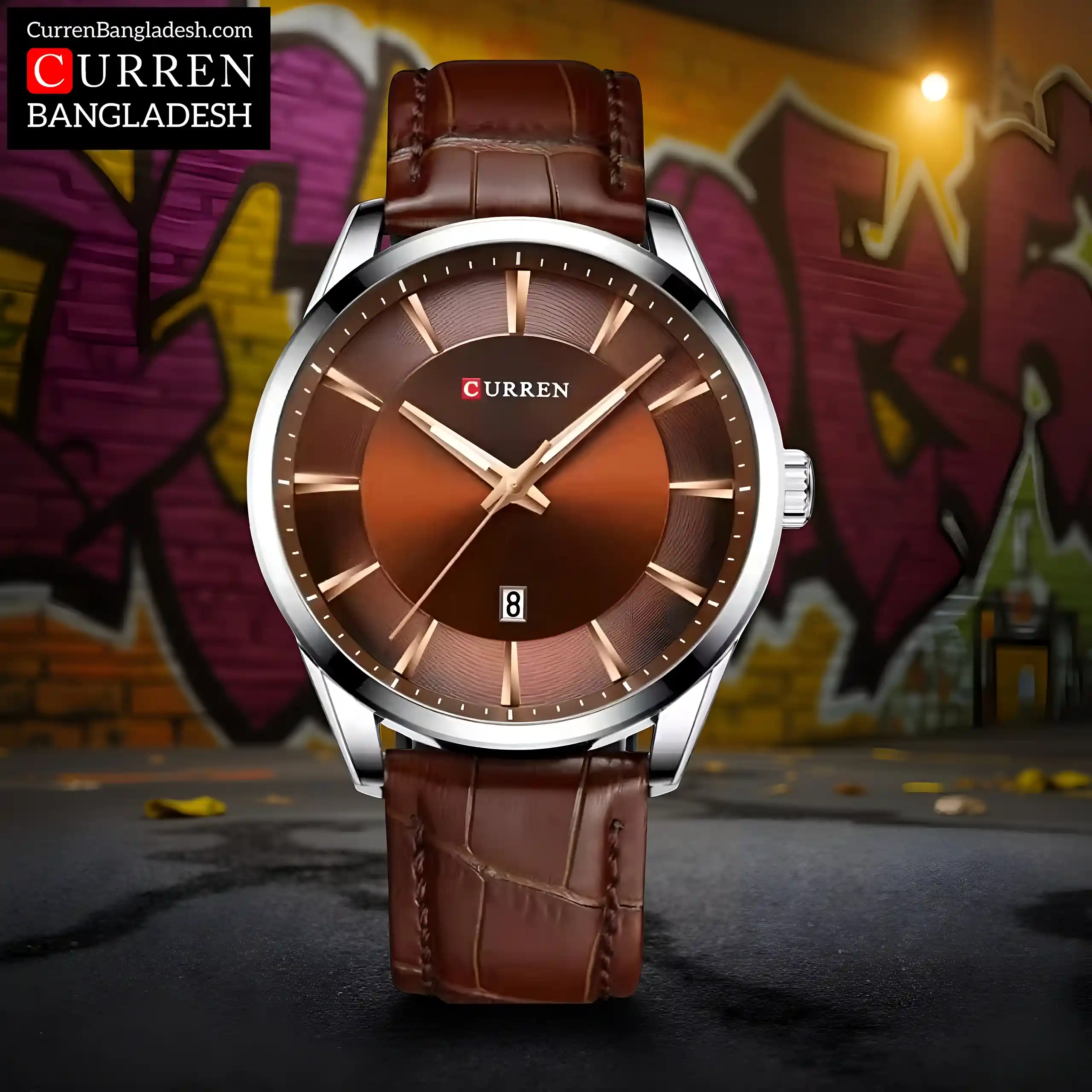 Curren 8365 Men Watch brown