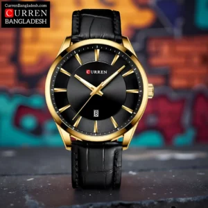 Curren 8365 Men Watch golden black
