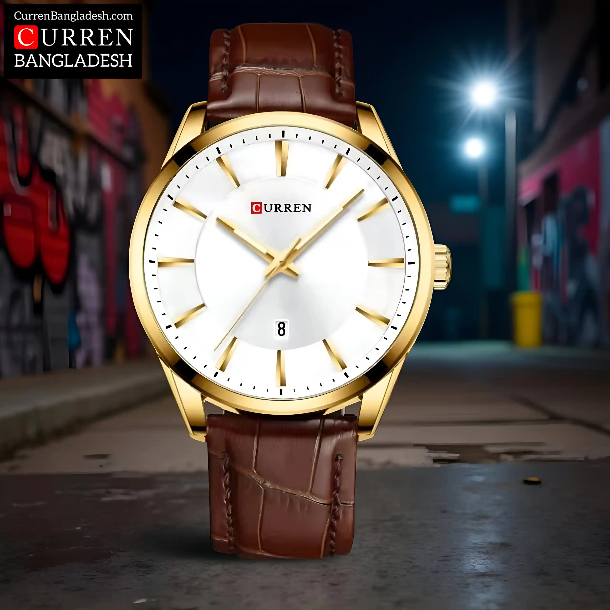 Curren 8365 Men Watch white
