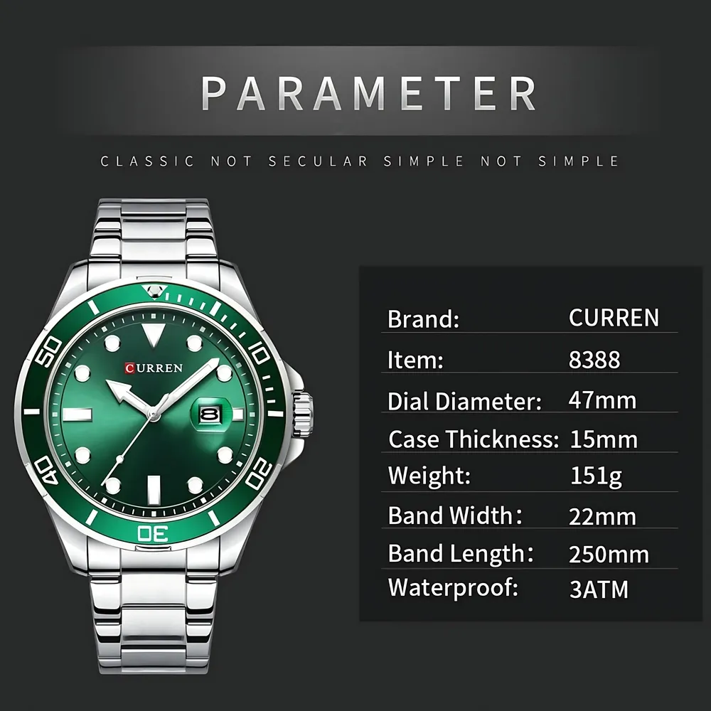 Curren 8388 Men Watch - Image 8