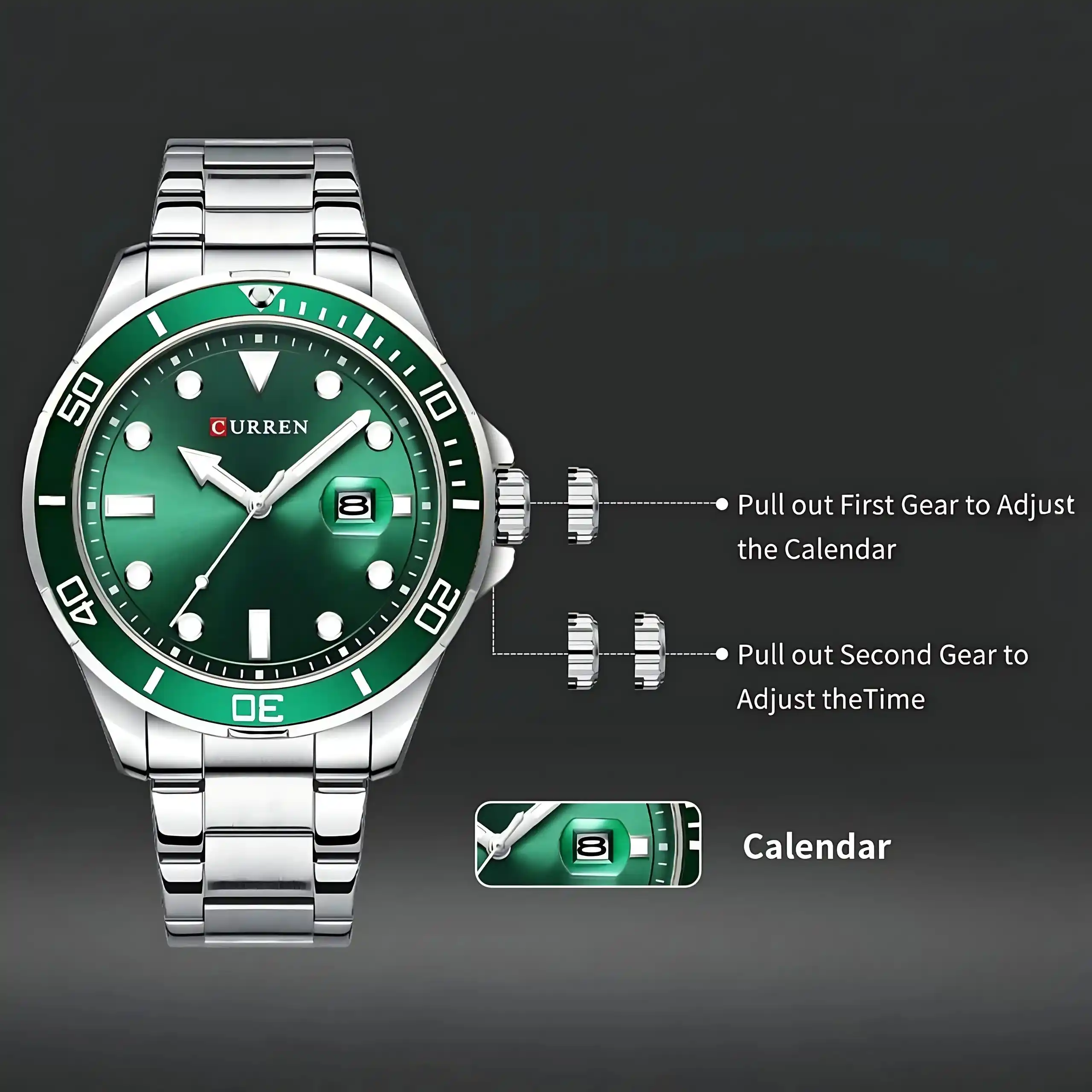 Explore the Curren 8388 Men Watch, featuring a sleek design and durable build. Perfect for any occasion, this watch combines sophistication with practicality.