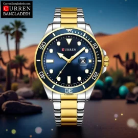 Curren 8388 Men Watch two tone blue