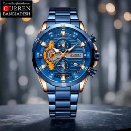 Curren 8402 Men Chronograph blue