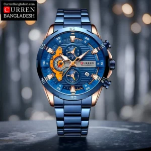Curren 8402 Men Chronograph blue