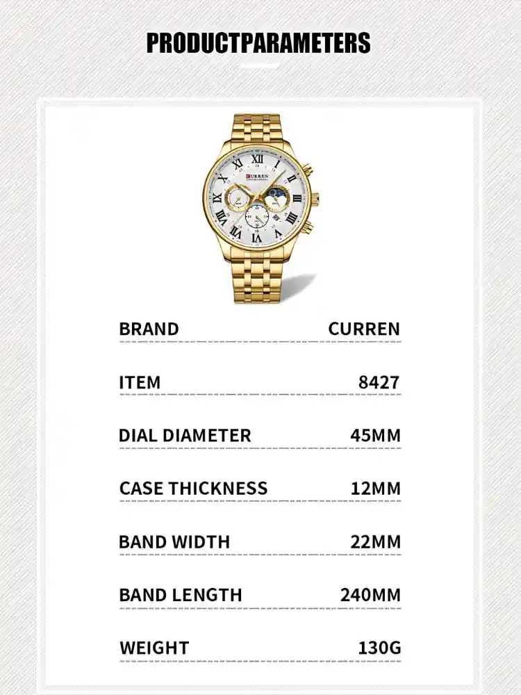 Curren 8427 Men Chronograph - Image 11