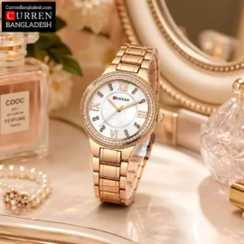Curren 9004 elegant women’s wristwatch with stainless steel strap