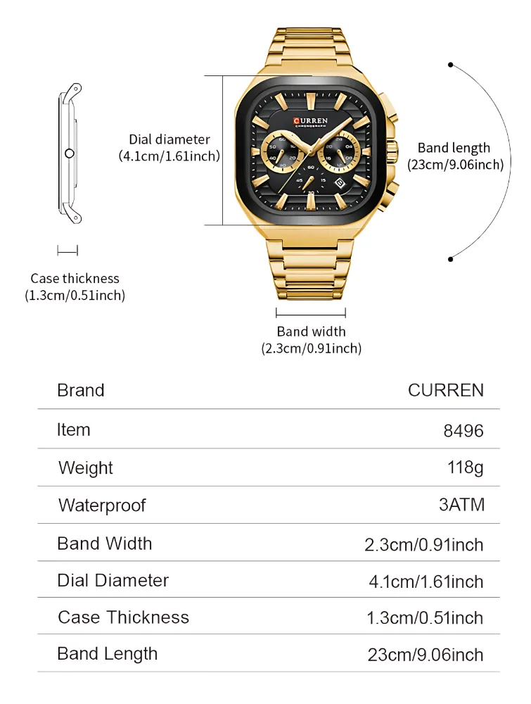 Curren 8496 Men Watch - Image 17