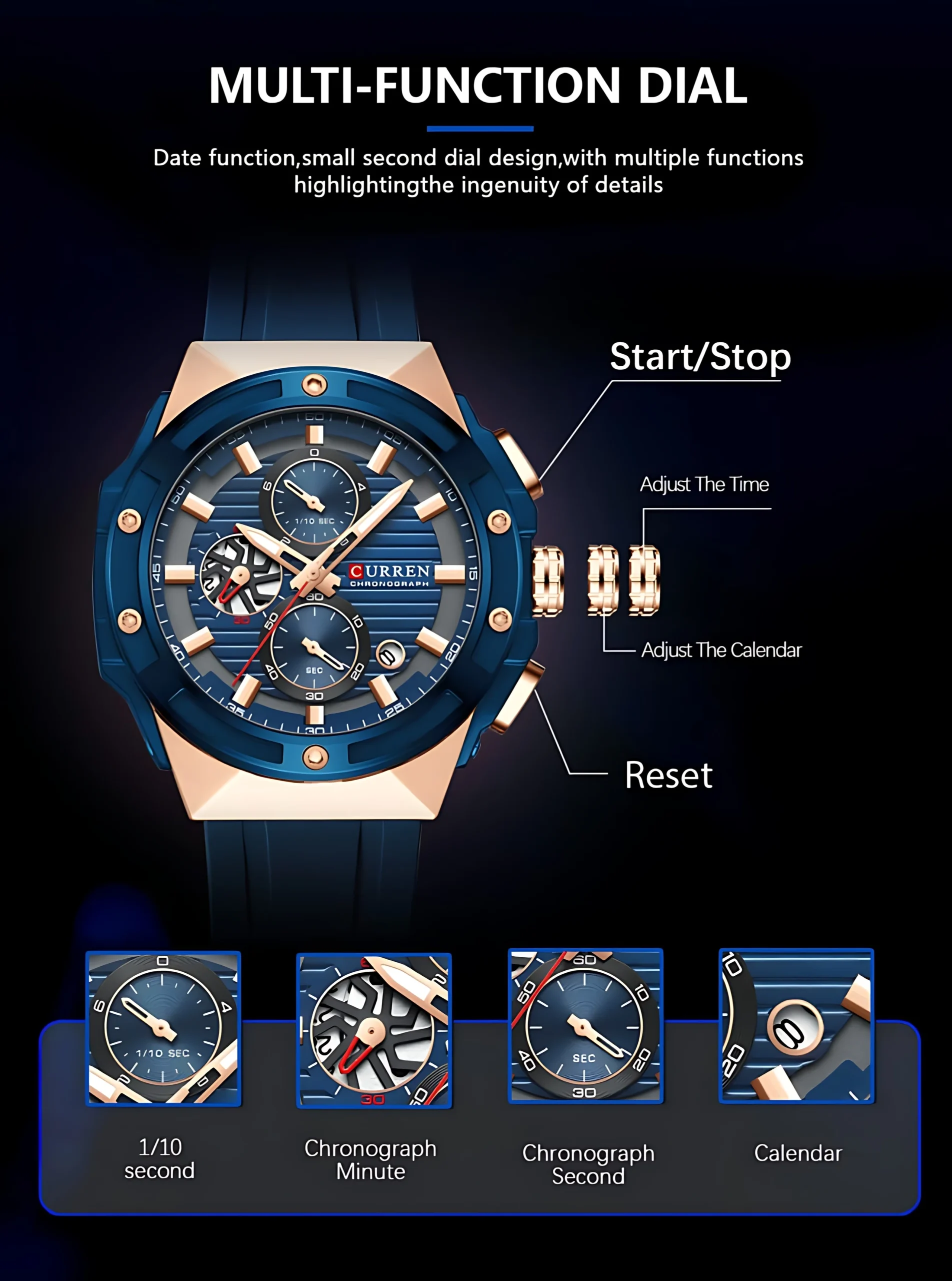 Curren 8462 Chronograph Men